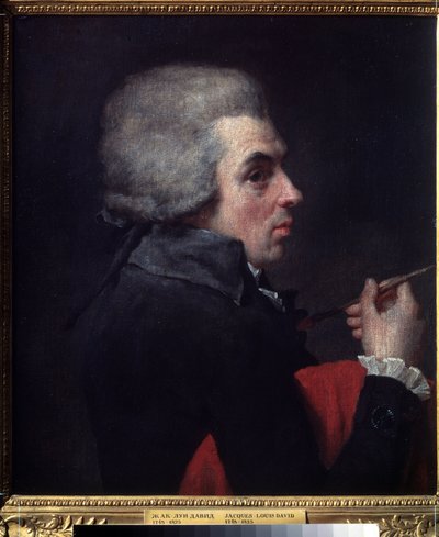 "Autoportrait" (Autoportrait) Pintura de Jacques Louis David (1748-1825) 1789 aproximadamente Museu Pushkin, Moscovo de Jacques Louis David
