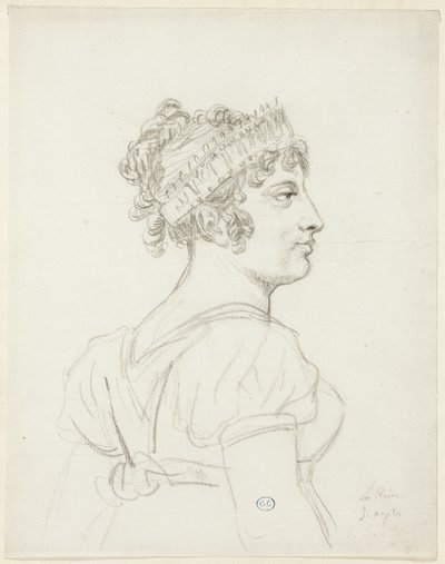 Busto de Caroline Bonaparte, Princesa Murat, Rainha de Nápoles de Jacques Louis David