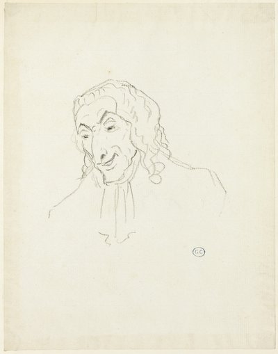Busto de um homem com um Jabot de Jacques Louis David