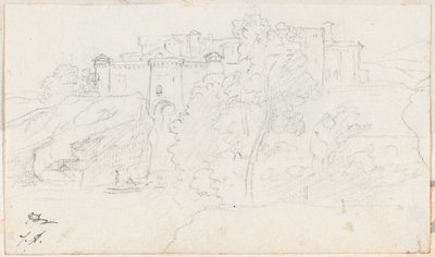 Castelo em uma colina de Jacques Louis David