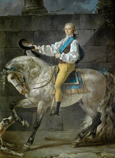 Conde Stanislas Potocki (óleo sobre tela) de Jacques Louis David