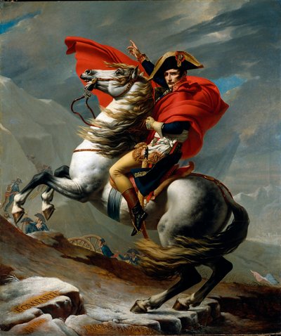 Retrato equestre de Napoleão I Bonaparte de Jacques Louis David
