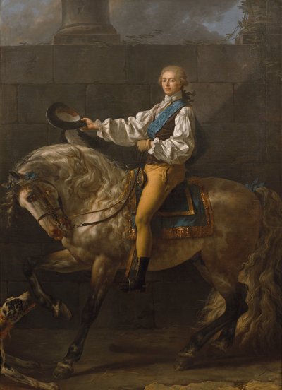 Retrato equestre de Stanisław Kostka Potocki de Jacques Louis David