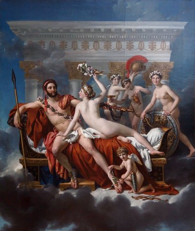 Francês: Mars désarmé par Vénus Mars Being Disarmed by Venus de Jacques Louis David