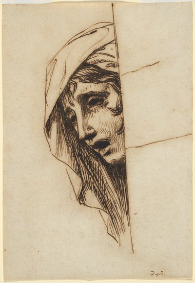 Cabeça de mulher de Jacques Louis David