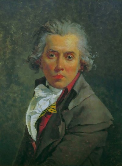 Italiano:  Autoritratto Autorretrato com três golas de Jacques Louis David