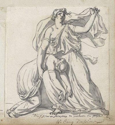 Niobe e sua filha de Jacques Louis David