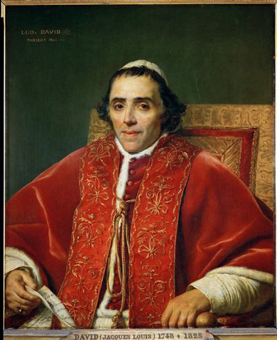 Papa Pio VII ... de Jacques Louis David