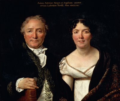 Retrato de Antonio Mongez e sua esposa de Jacques Louis David