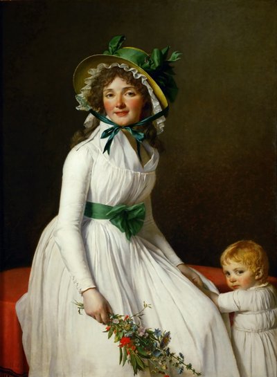 Retrato de Madame Pierre Seriziat e seu filho, Emile de Jacques Louis David