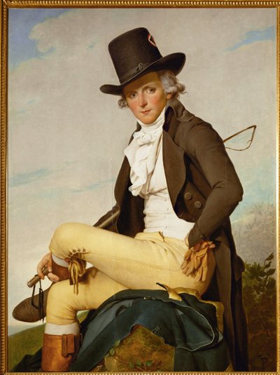Retrato de Pierre Seriziat ... de Jacques Louis David