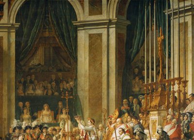 A coroação de Napoleão em Notre-Dame ... de Jacques Louis David
