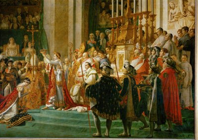 A coroação de Napoleão em Notre-Dame ... de Jacques Louis David