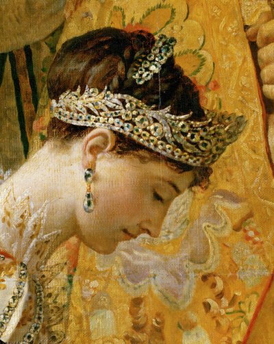 A coroação de Napoleão em Notre-Dame ... de Jacques Louis David