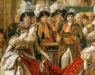 A coroação de Napoleão em Notre-Dame ... de Jacques Louis David