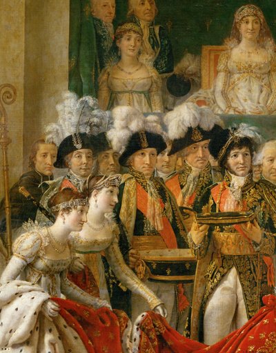 A coroação de Napoleão em Notre-Dame ... de Jacques Louis David