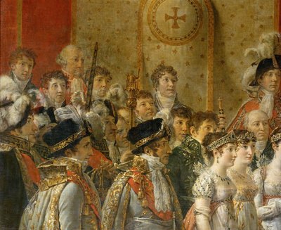 A coroação de Napoleão em Notre-Dame ... de Jacques Louis David