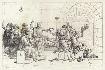 A morte de Sócrates de Jacques Louis David