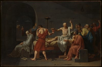 A morte de Sócrates de Jacques Louis David
