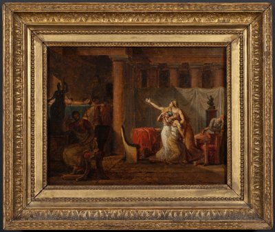 Os lictores devolvem a Bruto os corpos dos seus filhos. Estudo de Jacques Louis David