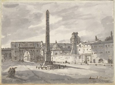 A Piazza del Popolo de Jacques Louis David
