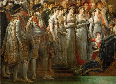 A coroação do imperador Napoleão I Bonaparte ... de Jacques Louis David