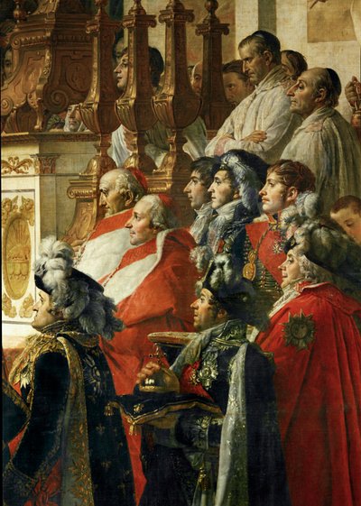 A coroação do imperador Napoleão I Bonaparte ... de Jacques Louis David