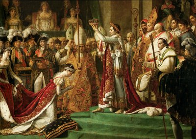 A coroação do imperador Napoleão I Bonaparte ... de Jacques Louis David