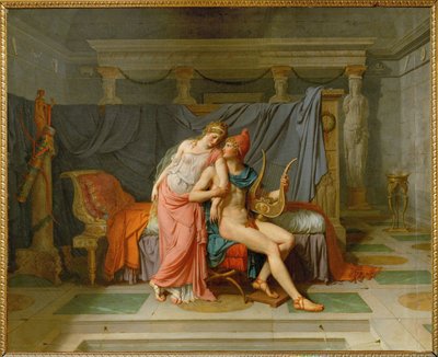 O amor de Paris e Helena ... de Jacques Louis David