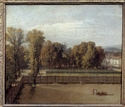 Vista do Jardim do Luxemburgo em Paris Pintura de Louis David (1748-1825). 1794. Sol. 0,55 x 0,65 de Jacques Louis David