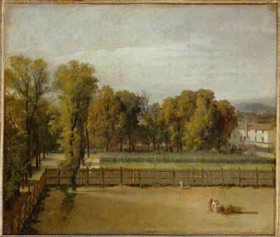 Vista do Jardim do Luxemburgo em Paris ... de Jacques Louis David