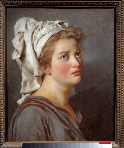 Mulher jovem com turbante de Jacques Louis David