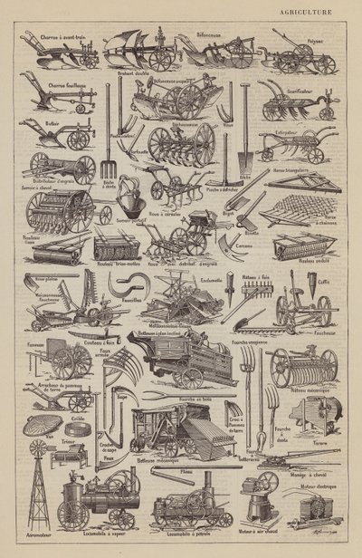 Agricultura (litografia) de Jacques Maurice Dessertenne