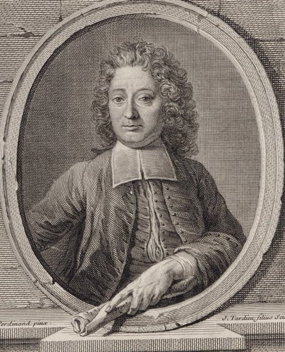Retrato do compositor Jean-François Lallouette 1651-1728. de Jacques Nicolas Tardieu
