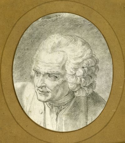 Retrato de Jean-Jacques Rousseau 1712-1778, 1775. de Jacques Philippe Caresme