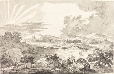 A Estrada, Atenas de Jacques Philippe LeBas after Julien David Le Roy