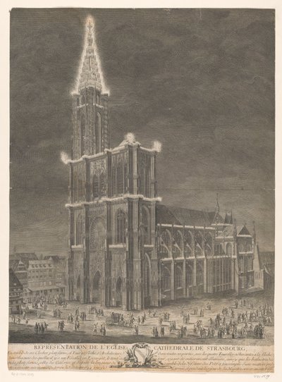 Vista da Catedral de Estrasburgo Représentation de l