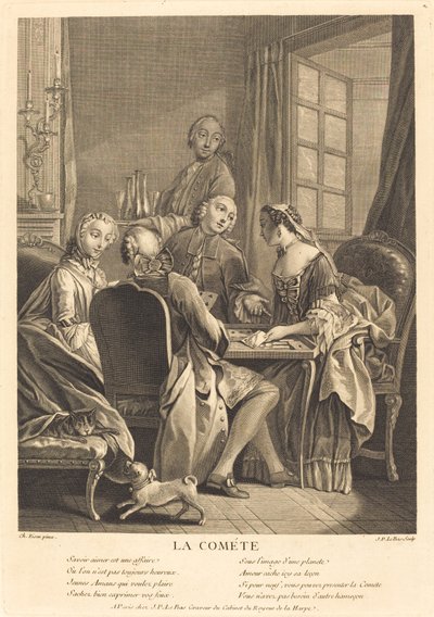 ele comete isso de Jacques Philippe Le Bas after Charles Eisen