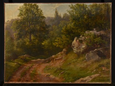 Paisagem florestal de Jacques Raymond Brascassat