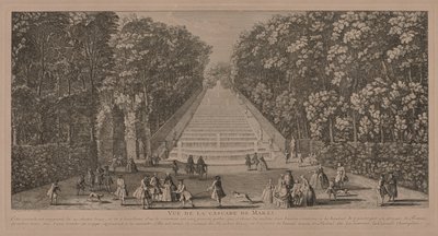 A Cascata de Marli (gravura) de Jacques Rigaud