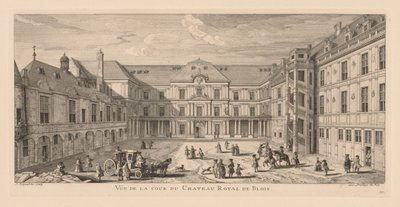 Vista para o pátio do Château de Blois. de Jacques Rigaud