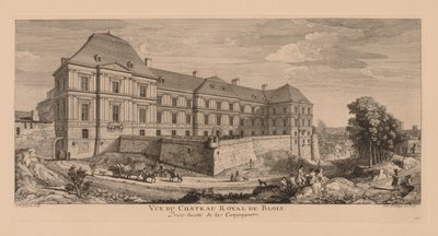Vista do Castelo Real de Blois, tirada do campo de Jacques Rigaud