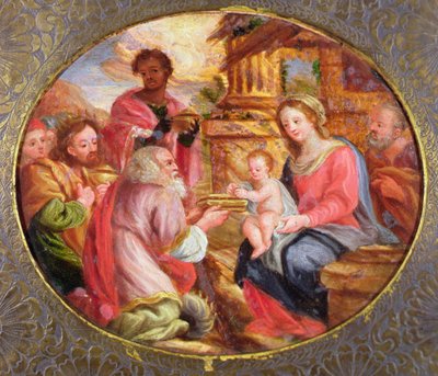 Adoração dos Reis Magos (óleo sobre tela) de Jacques Stella