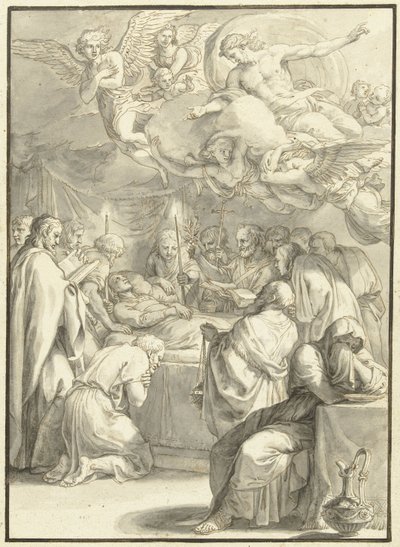 O leito de morte de Maria
Cenas da vida de Maria (título da série) de Jacques Stella