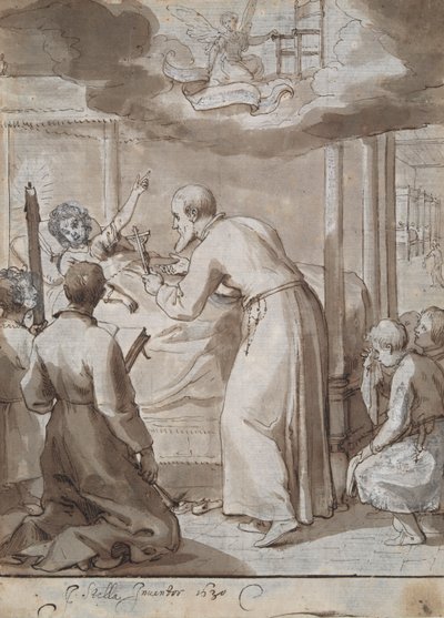 St. Philip visitando um hospital de Jacques Stella