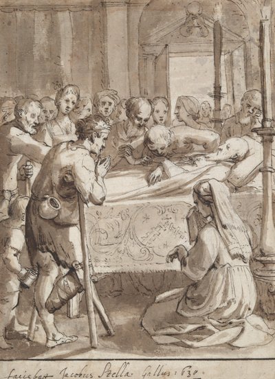 St. Philip visitando um hospital de Jacques Stella
