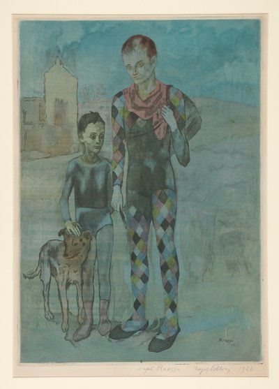 Les saltimbanques (Os Acrobatas) de Jacques Villon