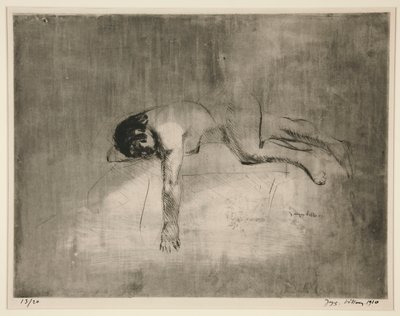 Nu sofá? (Nu reclinado) de Jacques Villon