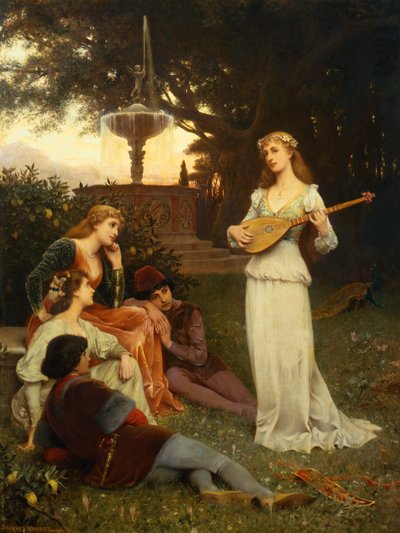 A Fonte do Amor (óleo sobre tela) de Jacques Wagrez