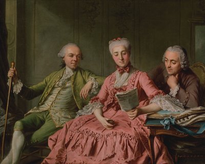 Presumível retrato do duque de Choiseul e dois companheiros de Jacques Wilbaut